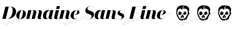 Domaine Sans Fine字体转换